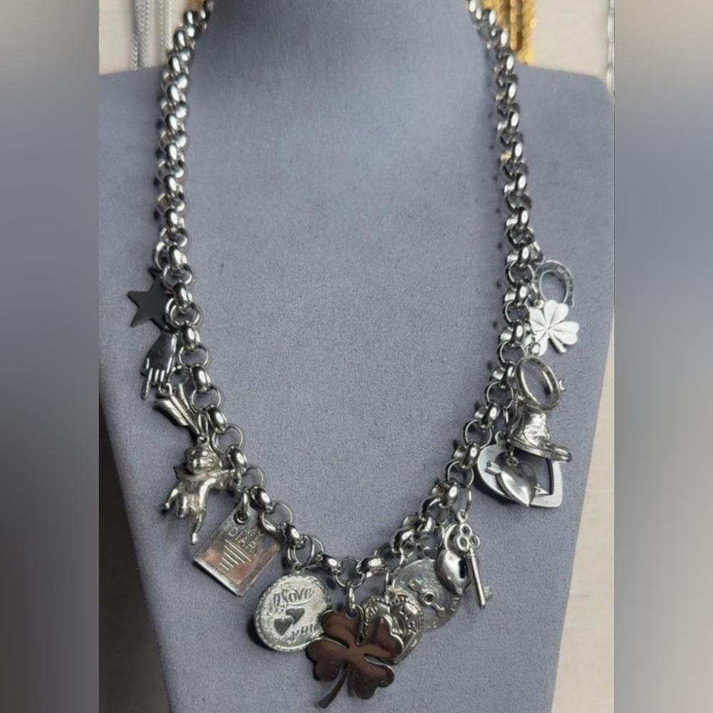 Sterling Silver Charm Necklace